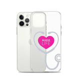 "Nurse Life" Stethoscope Clear Case for iPhone®