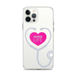 "Nurse Life" Stethoscope Clear Case for iPhone®