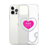 "Nurse Life" Stethoscope Clear Case for iPhone®