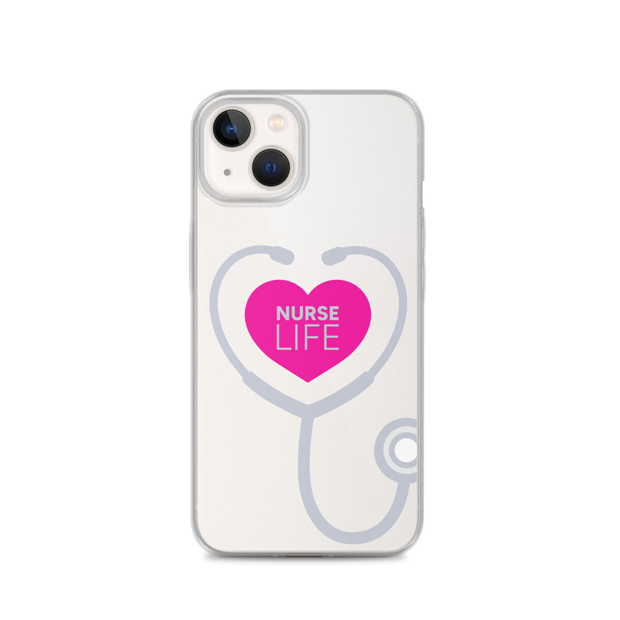 "Nurse Life" Stethoscope Clear Case for iPhone®