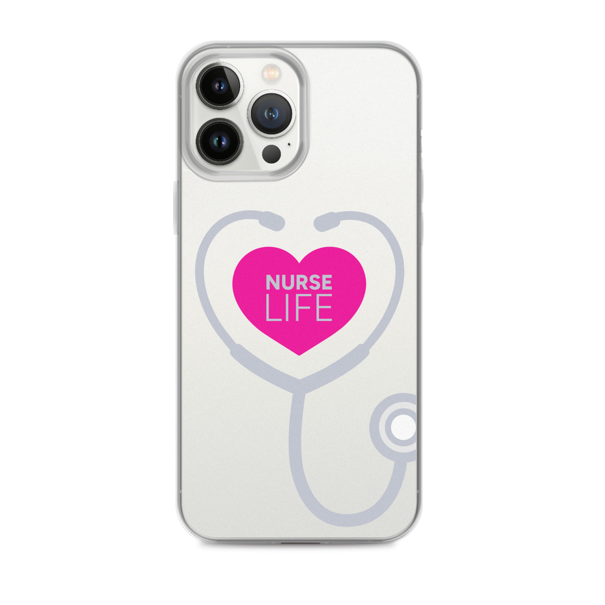 "Nurse Life" Stethoscope Clear Case for iPhone®