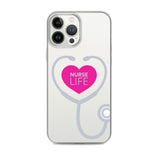 "Nurse Life" Stethoscope Clear Case for iPhone®