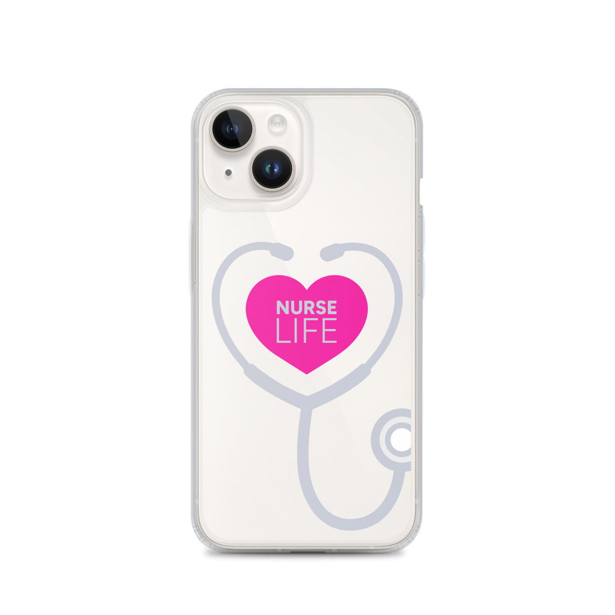 "Nurse Life" Stethoscope Clear Case for iPhone®