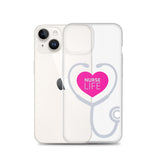 "Nurse Life" Stethoscope Clear Case for iPhone®