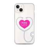 "Nurse Life" Stethoscope Clear Case for iPhone®