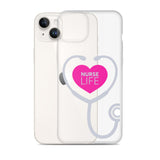 "Nurse Life" Stethoscope Clear Case for iPhone®