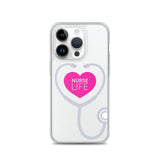 "Nurse Life" Stethoscope Clear Case for iPhone®