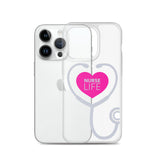 "Nurse Life" Stethoscope Clear Case for iPhone®