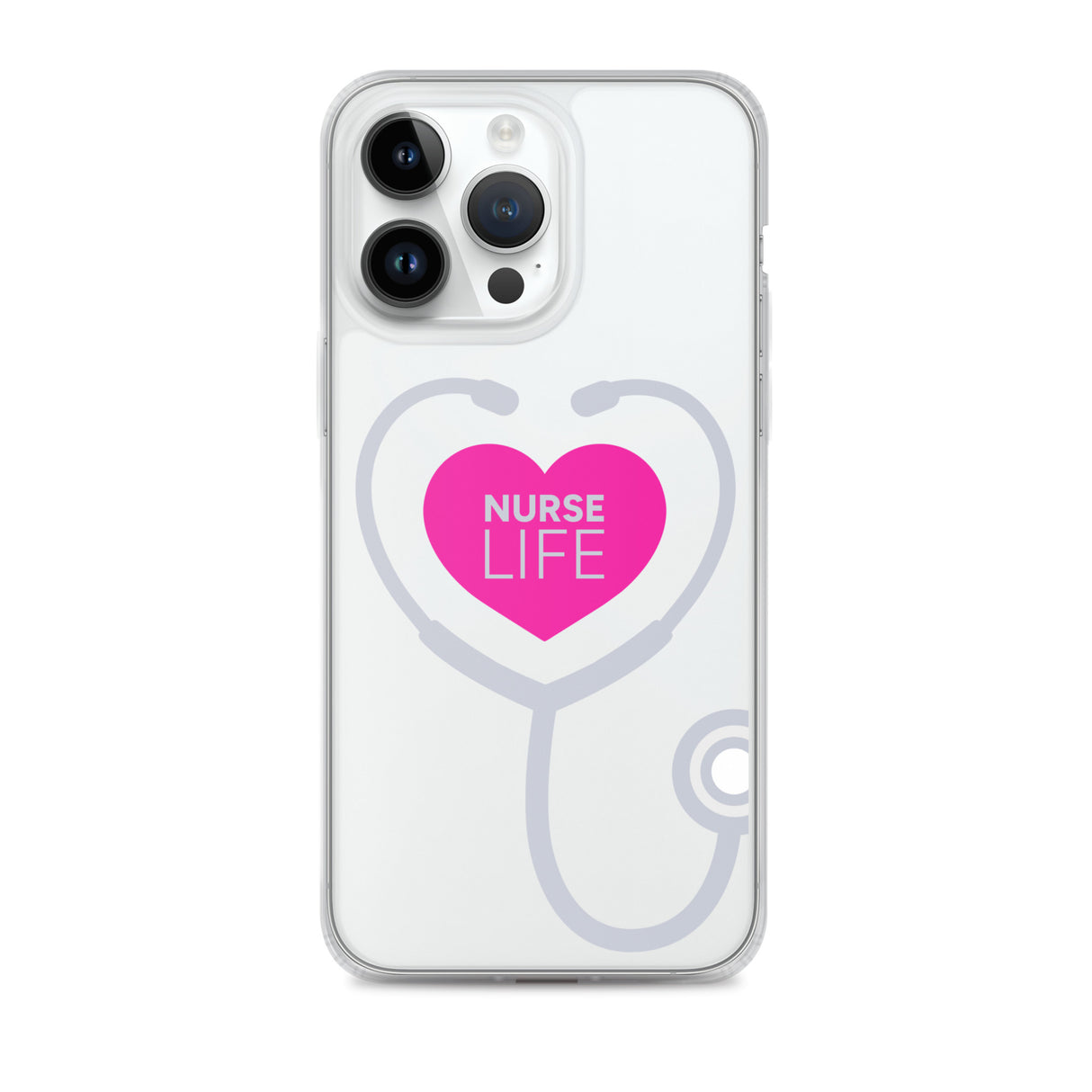 "Nurse Life" Stethoscope Clear Case for iPhone®