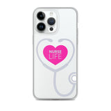 "Nurse Life" Stethoscope Clear Case for iPhone®