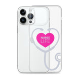 "Nurse Life" Stethoscope Clear Case for iPhone®