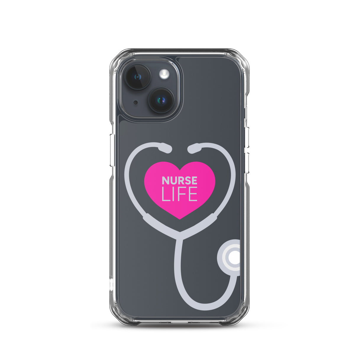 "Nurse Life" Stethoscope Clear Case for iPhone®