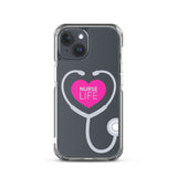 "Nurse Life" Stethoscope Clear Case for iPhone®