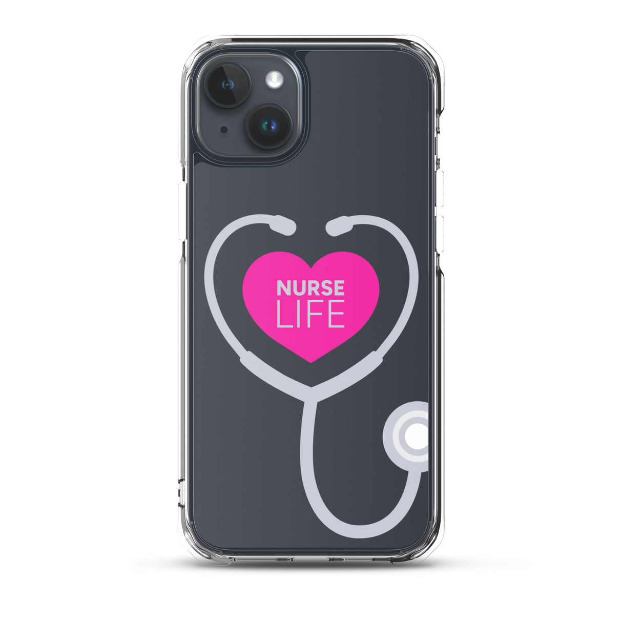 "Nurse Life" Stethoscope Clear Case for iPhone®