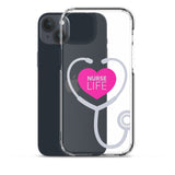 "Nurse Life" Stethoscope Clear Case for iPhone®