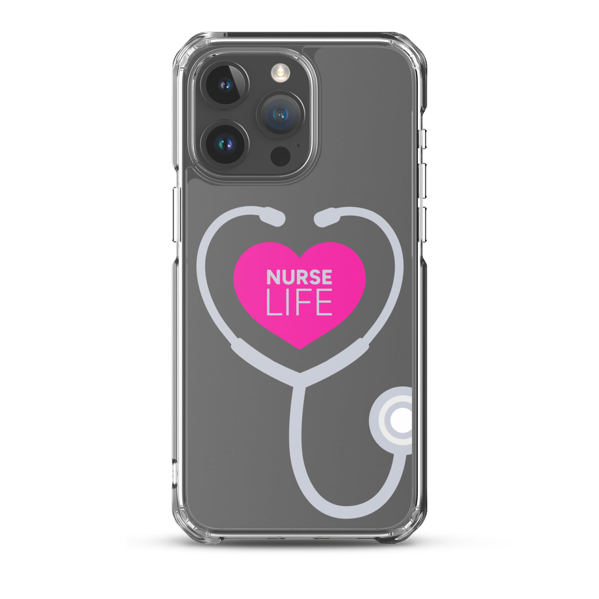 "Nurse Life" Stethoscope Clear Case for iPhone®