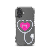 "Nurse Life" Stethoscope Clear Case for iPhone®