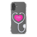 "Nurse Life" Stethoscope Clear Case for iPhone®