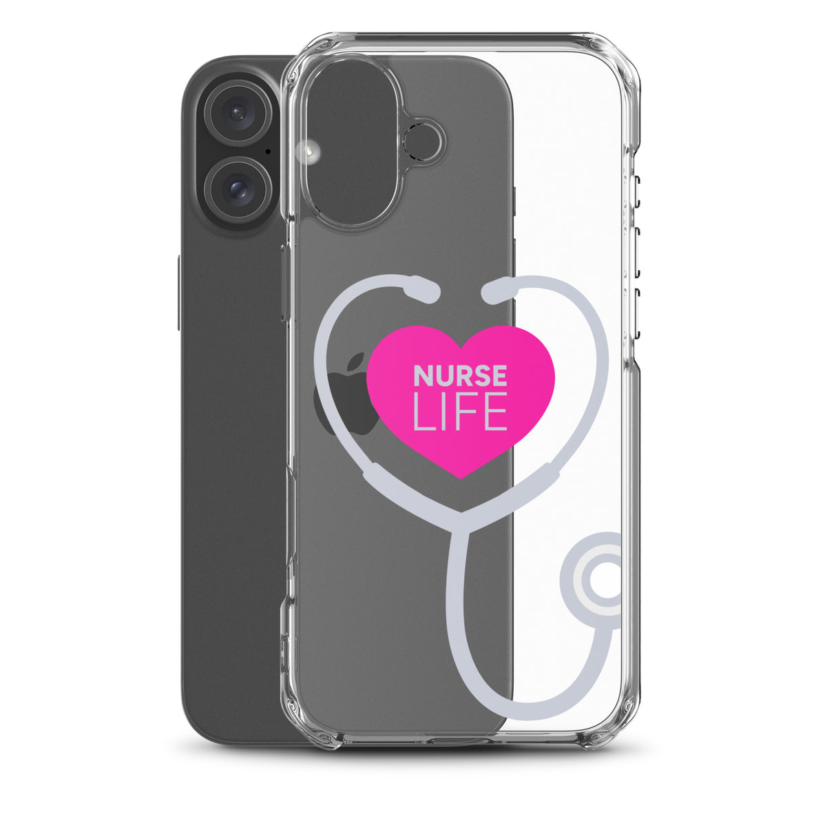 "Nurse Life" Stethoscope Clear Case for iPhone®