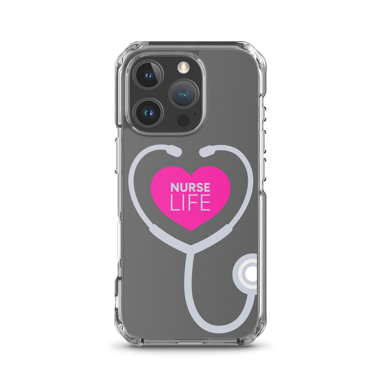 "Nurse Life" Stethoscope Clear Case for iPhone®