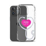 "Nurse Life" Stethoscope Clear Case for iPhone®