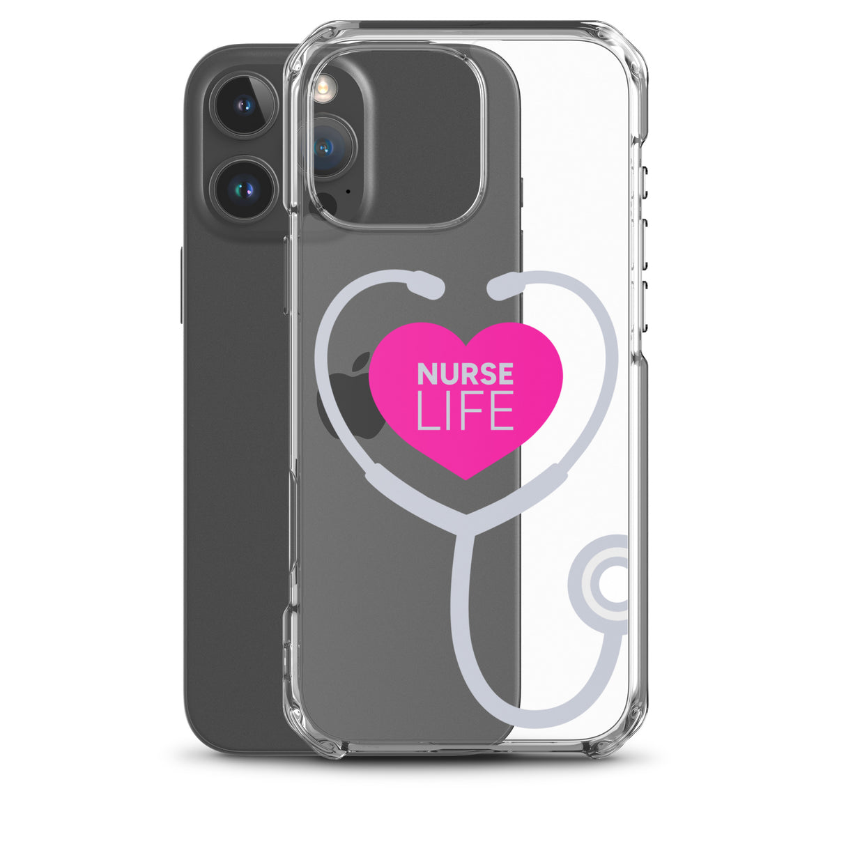 "Nurse Life" Stethoscope Clear Case for iPhone®