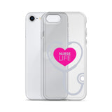 "Nurse Life" Stethoscope Clear Case for iPhone®