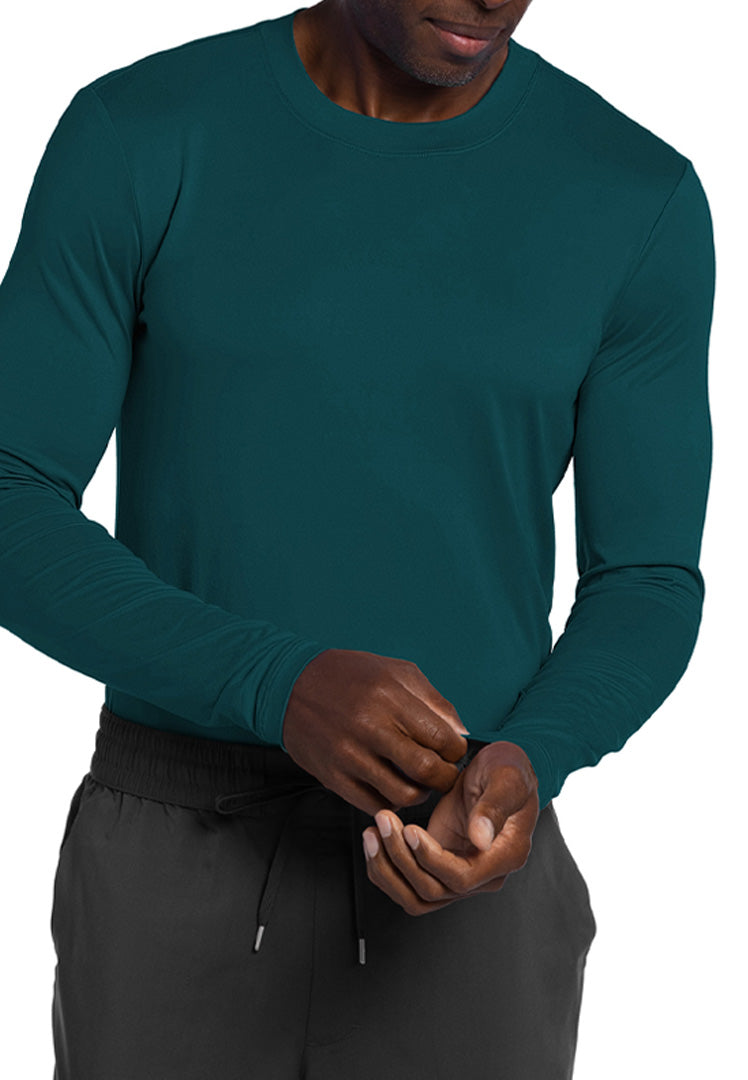 Cherokee Basics Men's Long Sleeve Underscrub Knit Tee