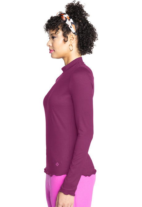 Long Sleeve Lettuce Edge Underscrub