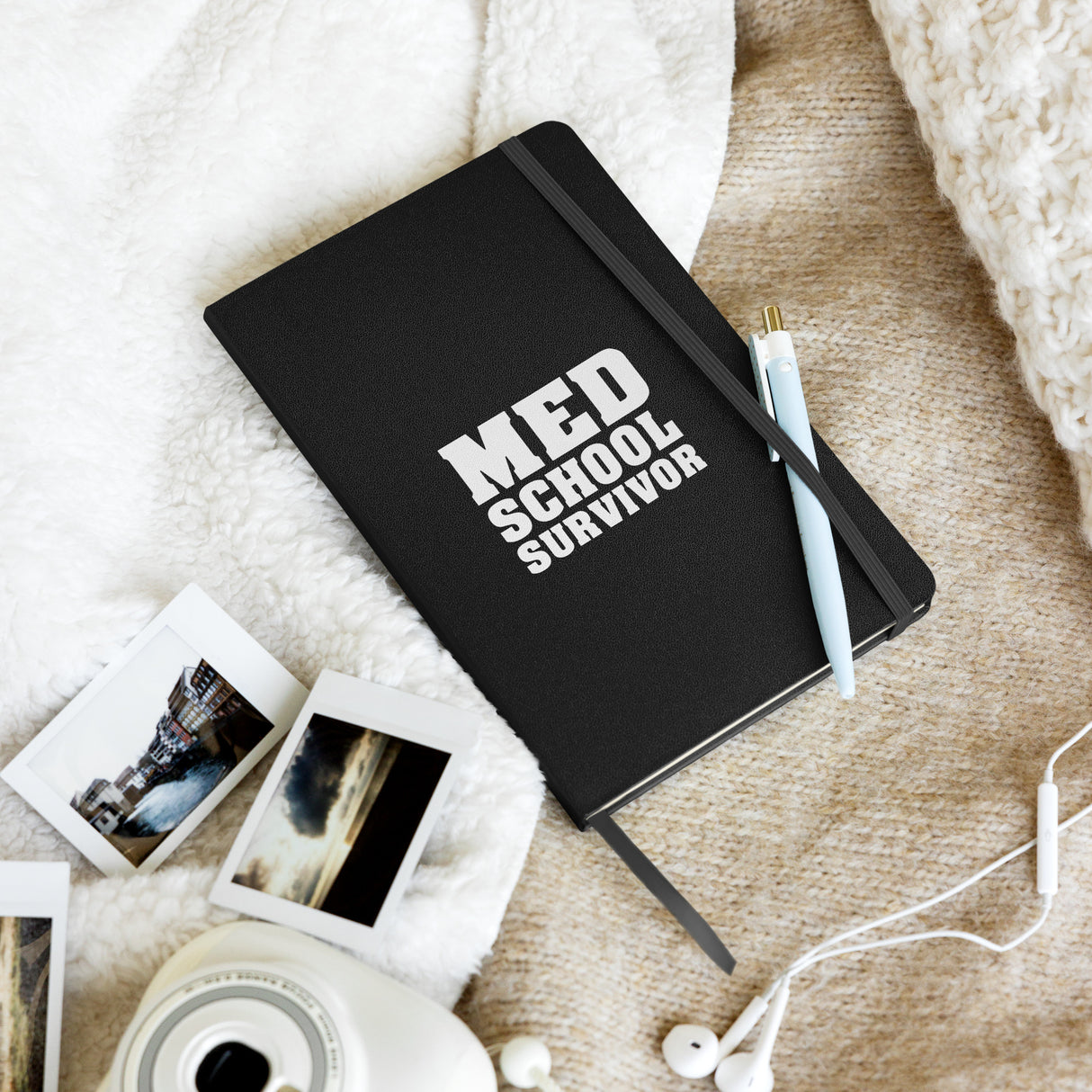 "Med School Survivor" Hardcover Bound Notebook