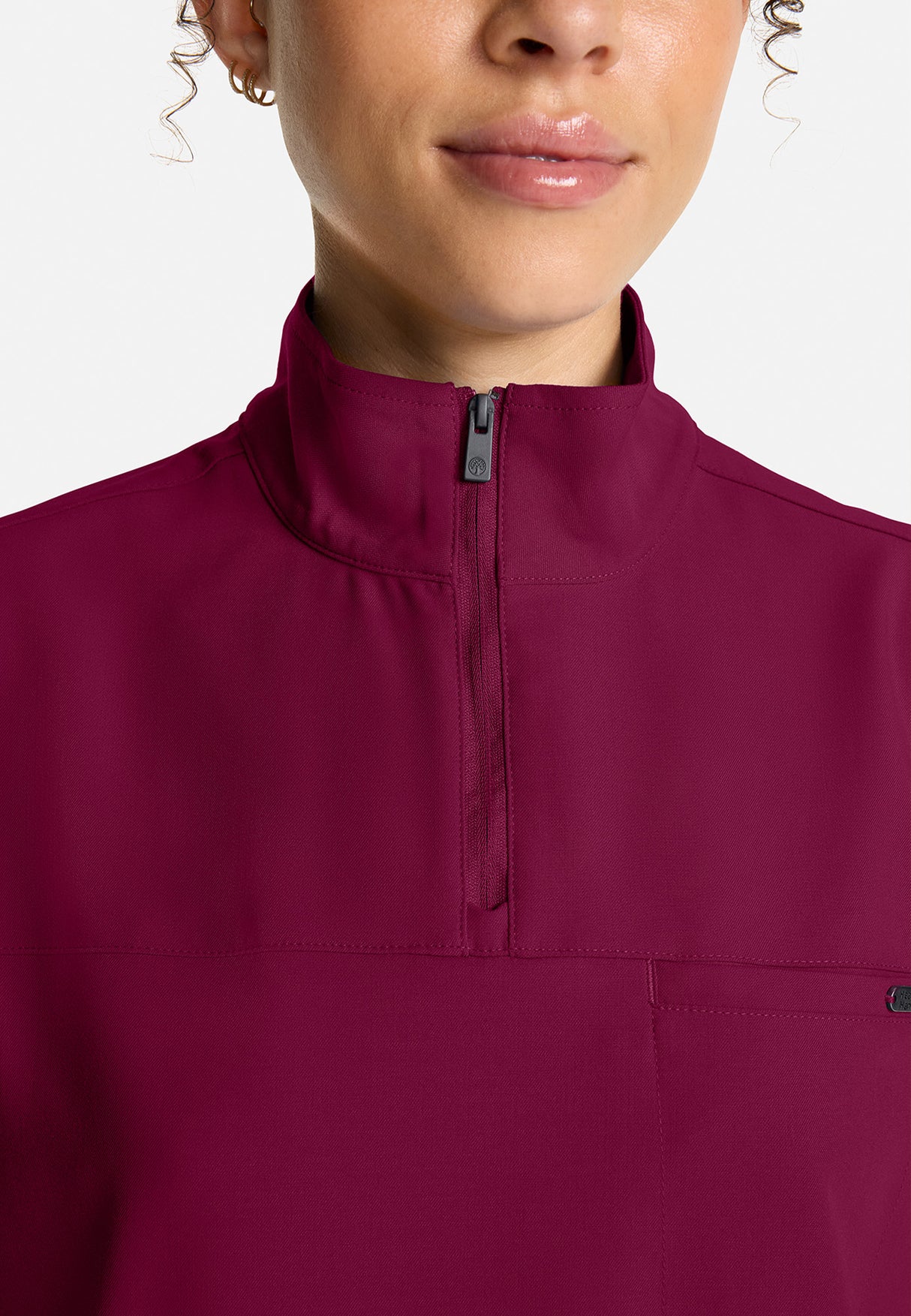 Healing Hands® Quest™ Women's Partial Zip Stand Collar Top