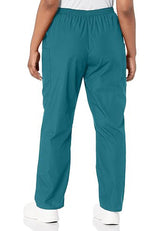 Cherokee Workwear Originals Women's Natural Rise 4-Pocket Petite Tapered Pull-On Cargo Pant