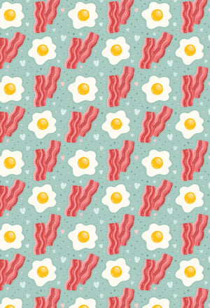 Cutieful Women's Bacon & Eggs Print Sheer Knee High Compression Socks 8-15 mmHg