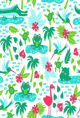 Cutieful Oasis Print Sheer Knee High Compression Socks 8-15 mmHg