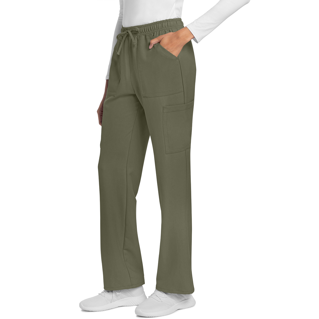 Cherokee Workwear Originals Ultra Women's Mid Rise Drawstring Trouser Cargo Pant