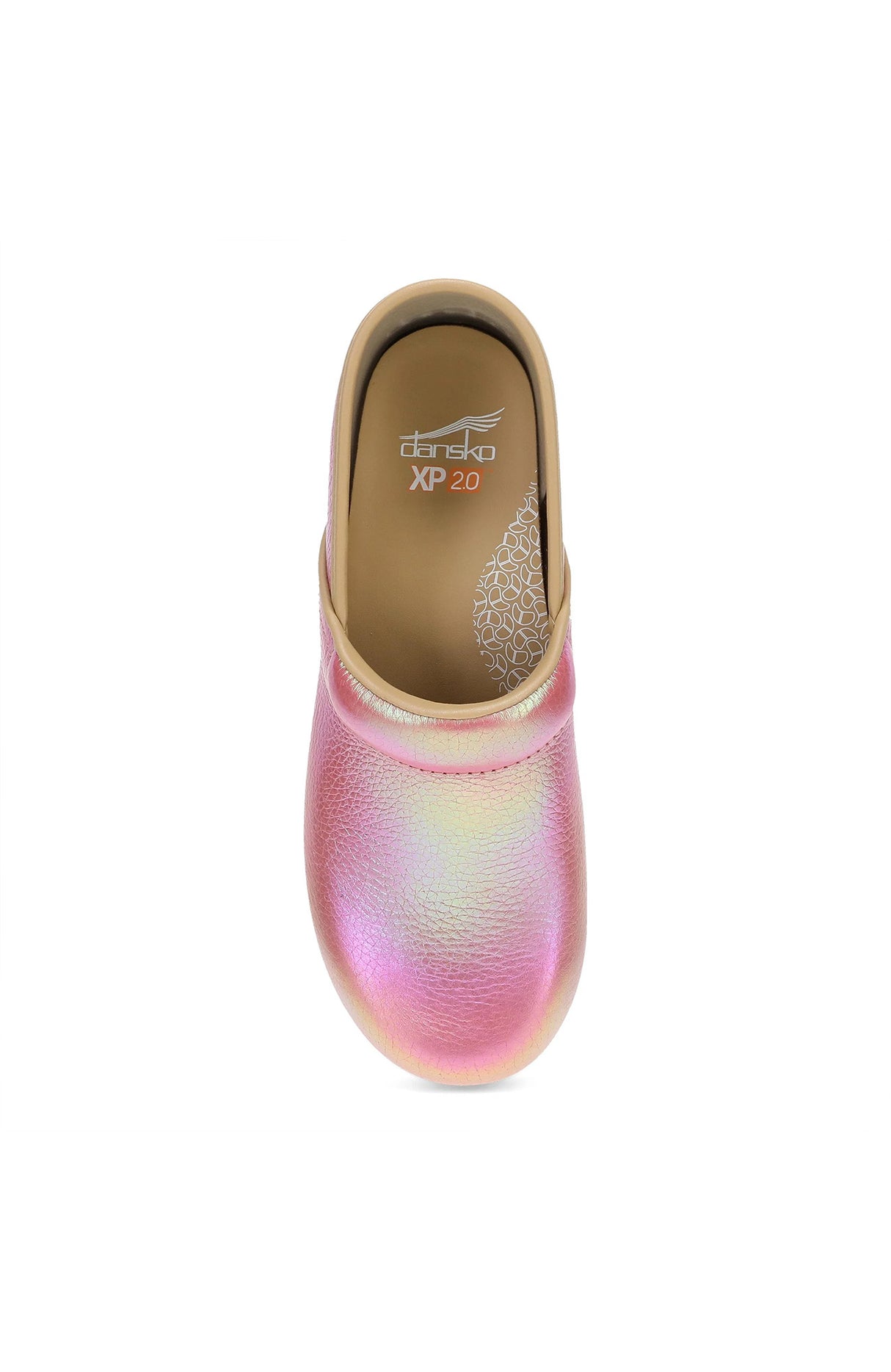 Dansko XP 2.0 Women's Pink Iridescent Leather Clog
