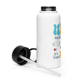 "It's Your Meds" Stainless Steel Water Bottle with Straw Lid