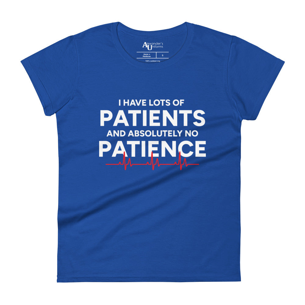 "No Patience" Women's Short Sleeve T-Shirt